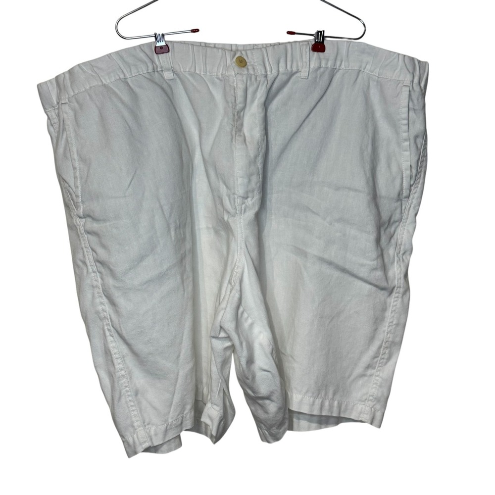 Tommy Bahama Mens Shorts 100% Linen Drawstring Lightweight Coastal White 3XLB
